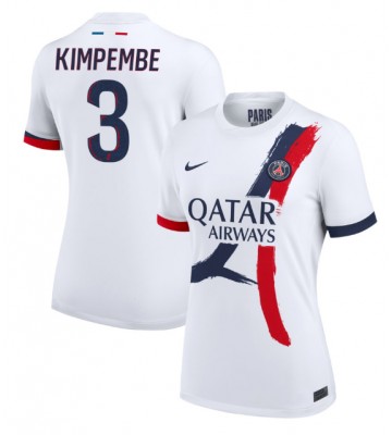 Paris Saint-Germain Presnel Kimpembe #3 Udebanetrøje Dame 2024-25 Kort ærmer